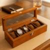 Boîte à Montres en bois 5 emplacements _ Élégance pour Collectionneurs