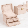 Coffret Prestige – Boîte à bijoux 3 niveaux _ Design élégant & sécurisé en cuir Imperméable