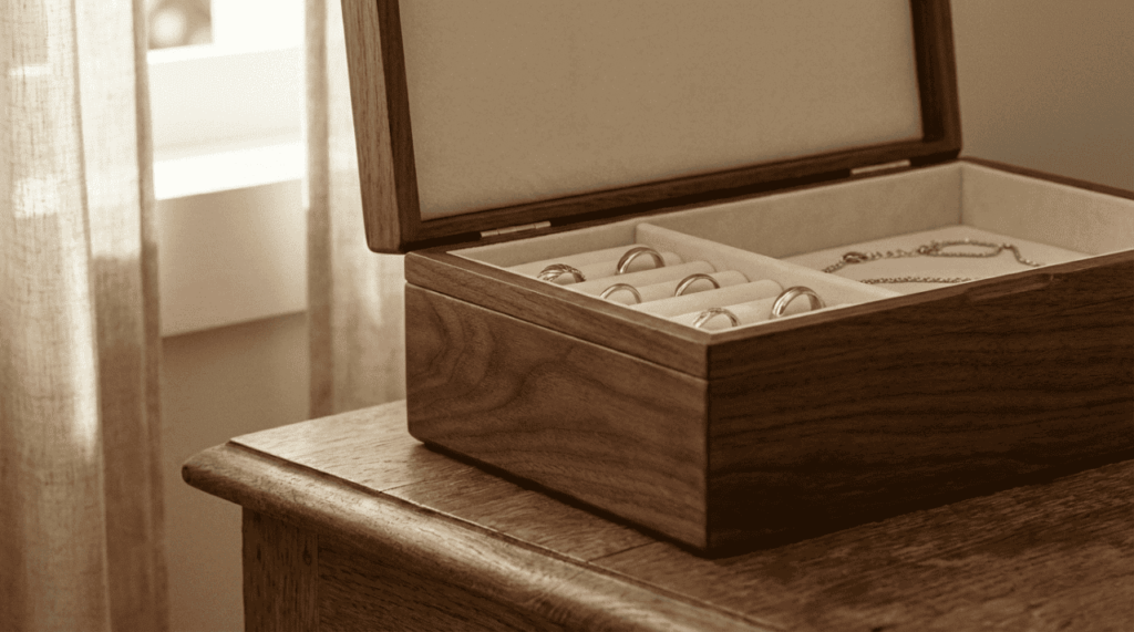 La boîte à bijoux en bois : l'authenticité intemporelle