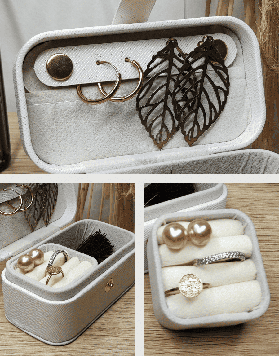 Coffret voyage – boite a bijoux details