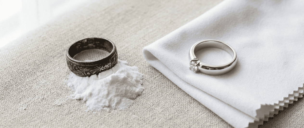 Nettoyer vos bijoux en argent noirci