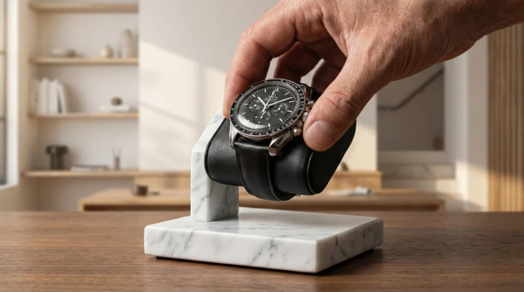 Support design en marbre - utiliser un présentoir montre au quotidien